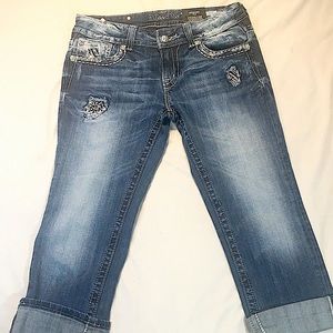 Women's, Miss me, Cuffed Capri, jeans